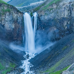 Jilin Province, Changbai Mountain waterfall landscape