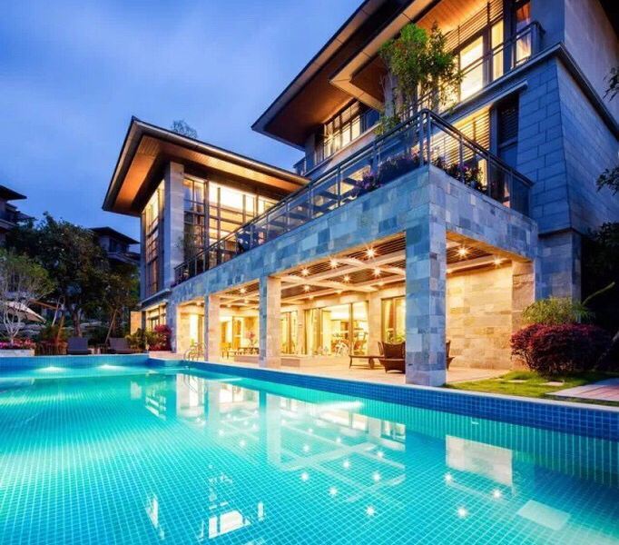 广州从化温泉别墅明月山溪超高档豪华四合院预订