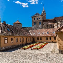 Medieval castle Akershus Fortress in Oslo. Norway