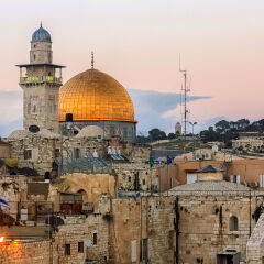 Jerusalem Old City - Temple Mount - Twilight