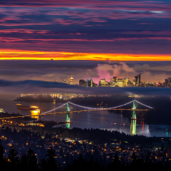 Sunrise from West Vancouver