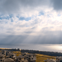 Light landscape of Jesus on Hailing Island
