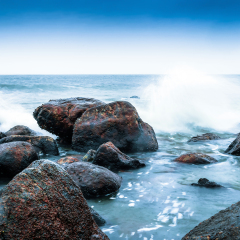 Hailing Island beach scene