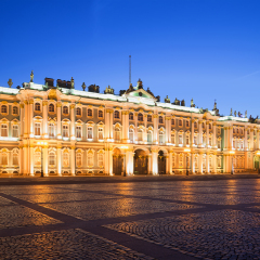 The winter Palace of the white night. St. Petersburg