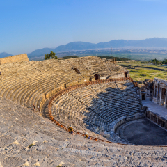 Antique roman theatre in Hierapolis, Turkey