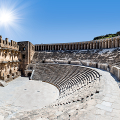 Roman amphitheater of Aspendos, Belkiz, Antalya, Turkey