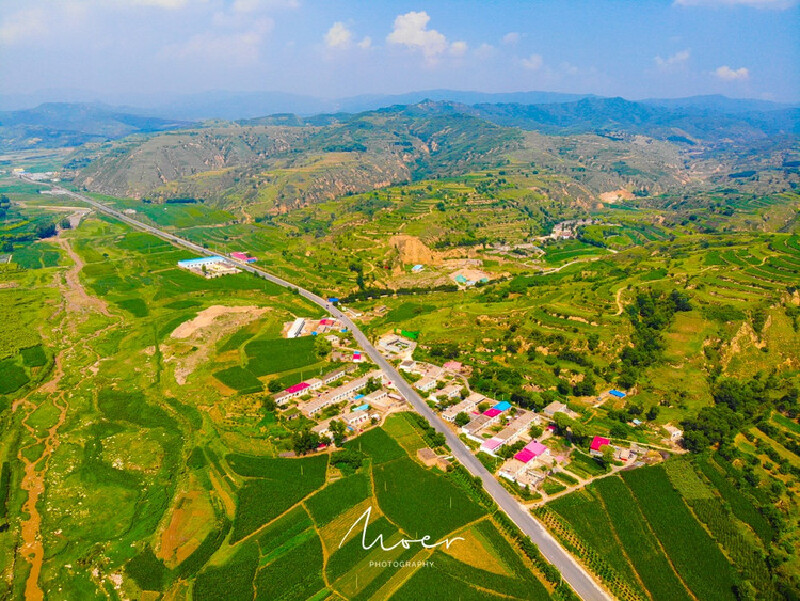 航拍山村美景吕梁乡村一日游全攻略