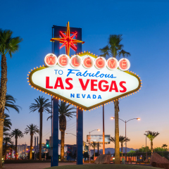  The Welcome to Fabulous Las Vegas sign in Las Vegas, Nevada USA