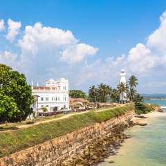 Galle fort in Sri Lanka is a prime Dutch colonial time city in Asia.