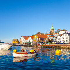 A view of the city centre of Stavanger in Norway.