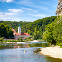 the bavarian city of regensburg in der oberpfalz