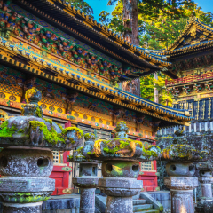 Nikko Toshogu Shrine temple in Nikkoat autumn, Japan