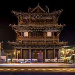 Datong's Drum Tower at night