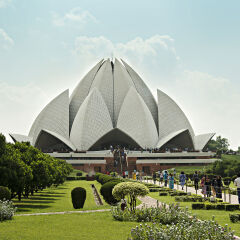 The Lotus Temple, New Delhi, India.