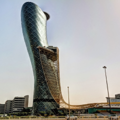 Skyscrapers in the Abu Dhabi city center 02-05-2016 Abu Dhabi UAE