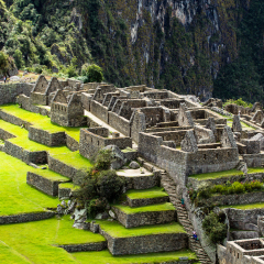 Machu Picchu, the ancient Inca city in the Andes, Peru