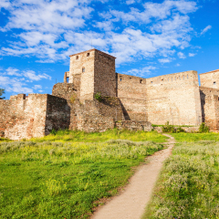 Eptapyrgio Fortress or Heptapyrgion Fort is a Byzantine fortress situated on the north-eastern corner of the acropolis of Thessaloniki in Greece