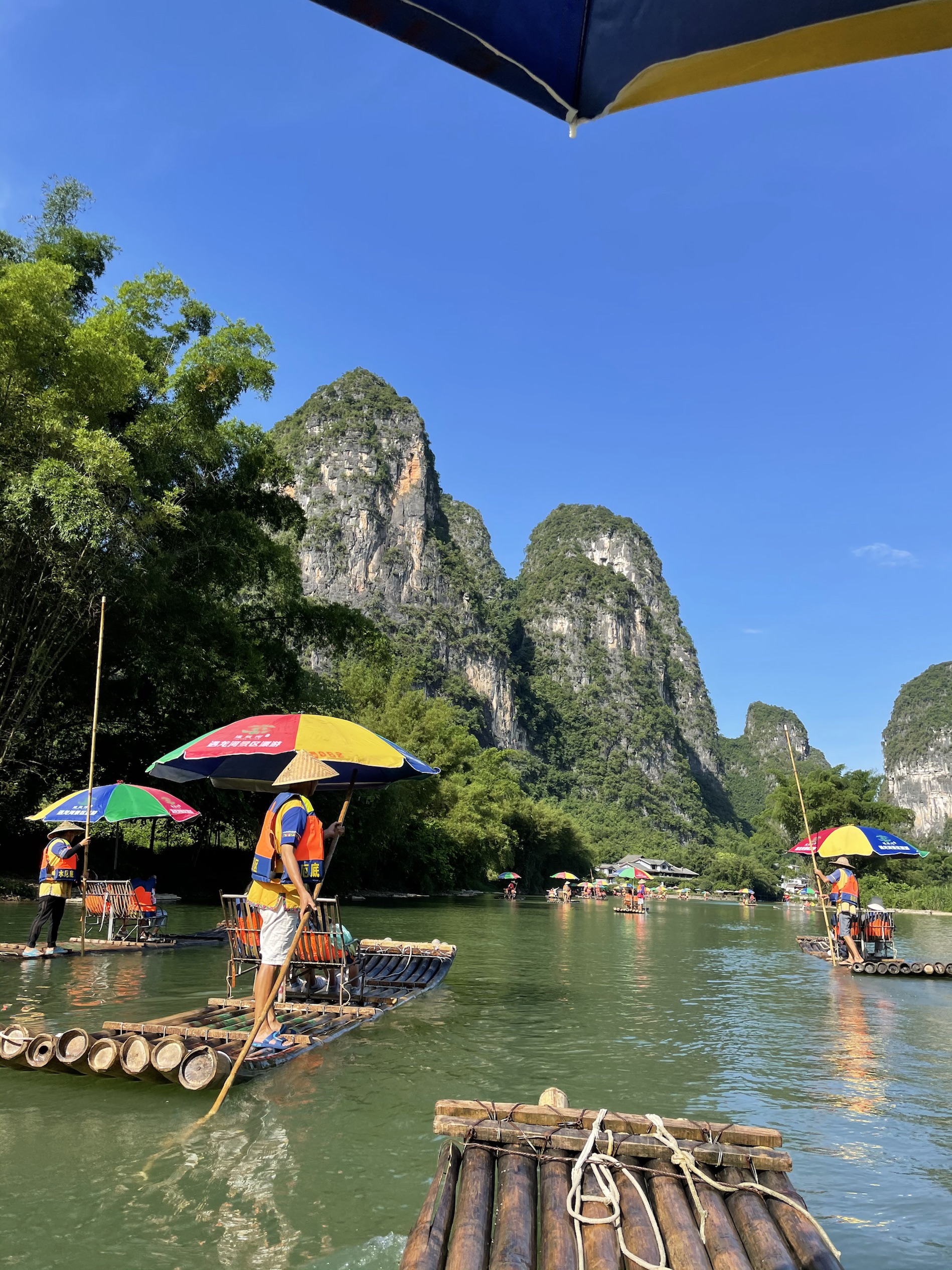  桂林 漓江 阳朔2日游>杨堤竹筏,漓江游船游漓江,印象刘三姐/千古情2