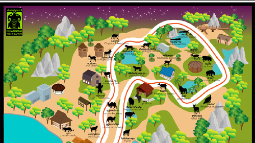 泰国清迈夜间动物园