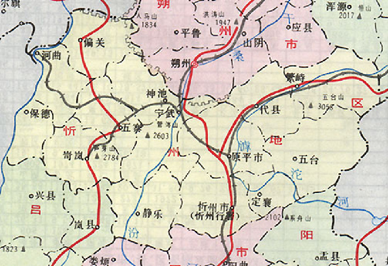 忻州忻府区地图,山西忻州市忻府区,忻州市忻府区_大山谷图库