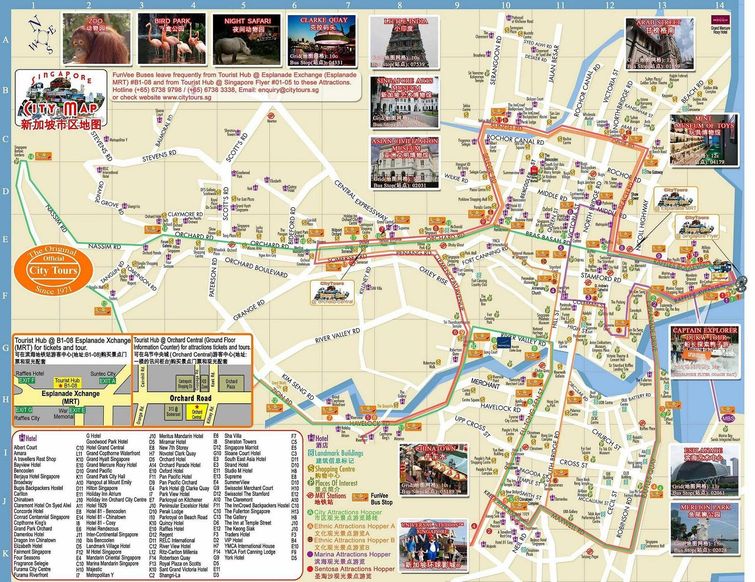 新加坡巴士线路图中文图片
