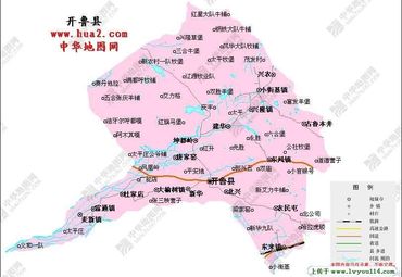 开鲁县小街基镇地图图片