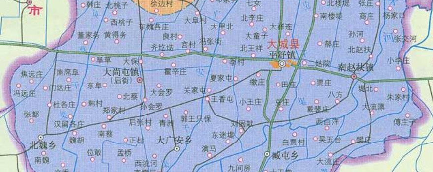 大城县旺村镇地图图片