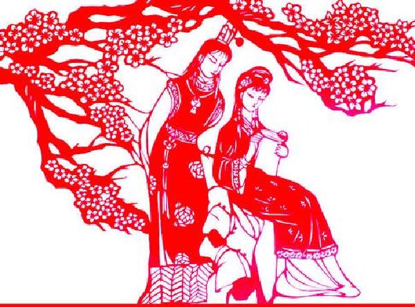 剪纸刻画图,剪纸图片,枫叶剪纸图_大山谷图库