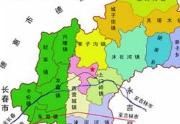 九台区乡镇行政地图图片