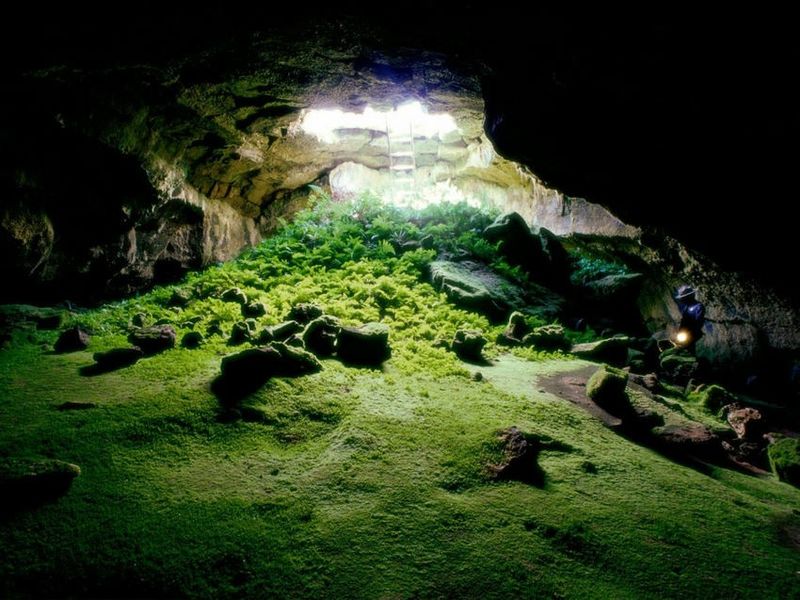 印尼爪哇谷洞图片