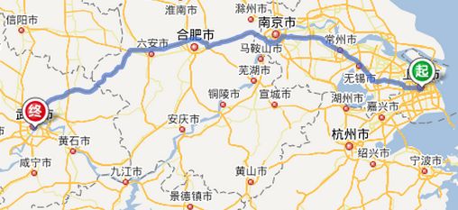 武汉到上海多少公里图片