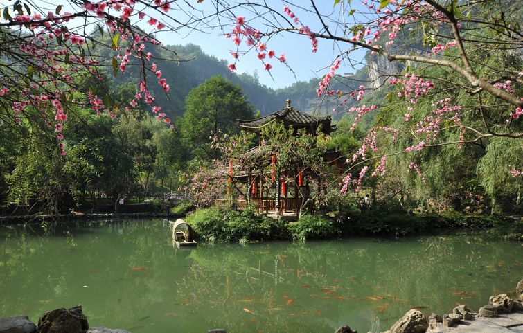 临潼桃花源景区图片