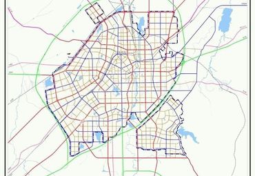 长春市城市总体规划中心城区道路王及对通系统规划图