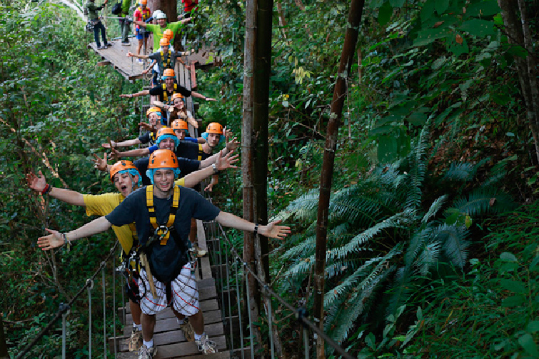 泰国清迈丛林飞跃jungleflight