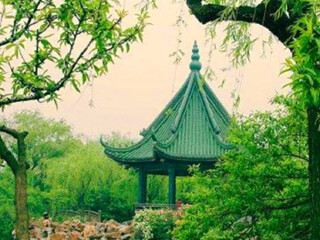 五峰山外八景-杏堤春晓