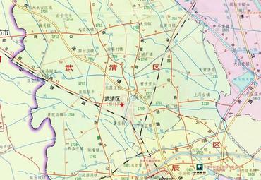 武清区各镇地图图片