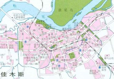 佳木斯市地图全景图片