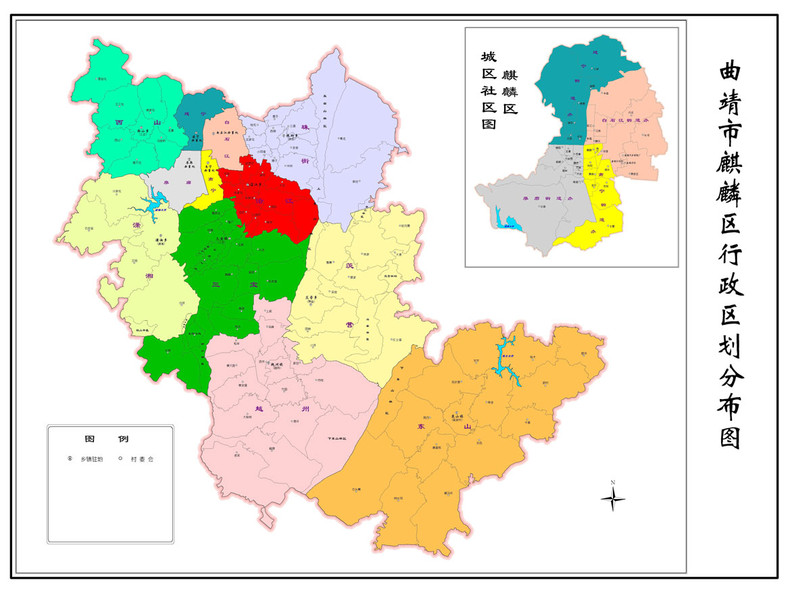 陆良地图高清版大图图片