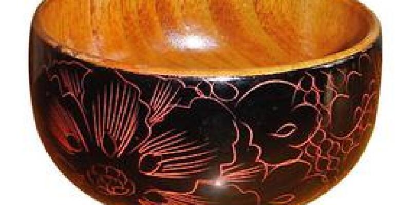 彩绘木碗thepaintedwoodenbowl