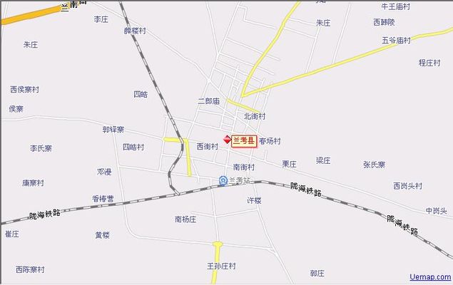 兰考县城街道地图图片