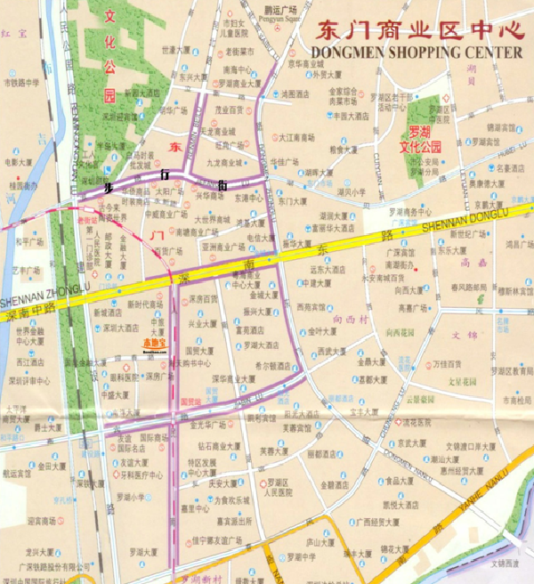 深圳地图东门_深圳有什么好玩的_深圳东门旅游攻略