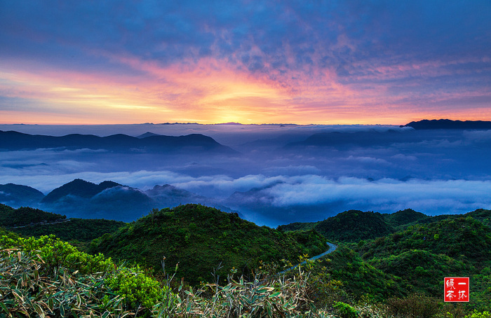 八台山盛夏日出~~!