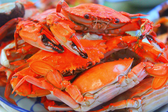 清蒸梭子蟹:蟹不肥也不大,但是够新鲜,够鲜美,够好吃!