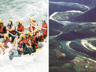 韩国江原道东江漂流