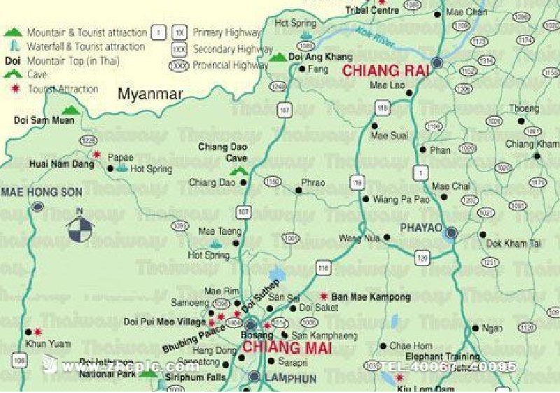 清迈旅游景点地图,泰清迈景点,清迈景点_大山谷图库