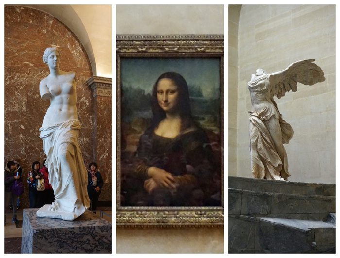 《维纳斯》雕像,《蒙娜丽莎》油画和《胜利女神》石雕,拥有的艺术收藏