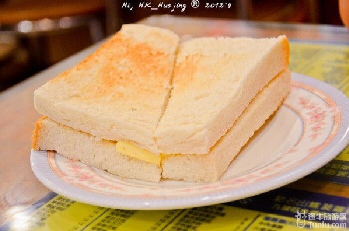 明摆着就是烤土司夹牛油,有点失望.
