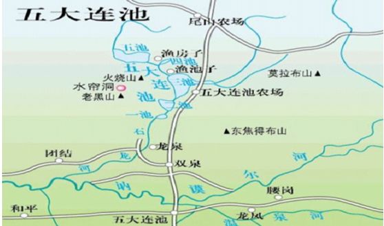 五大连池旅游地图