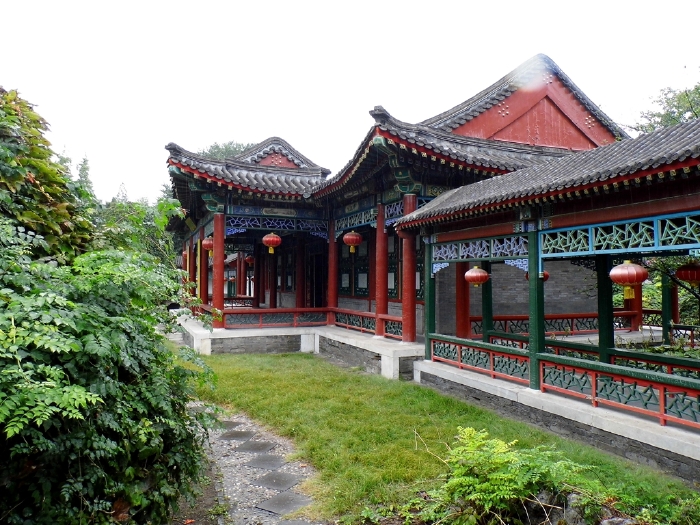 雨中漫步北京大观园