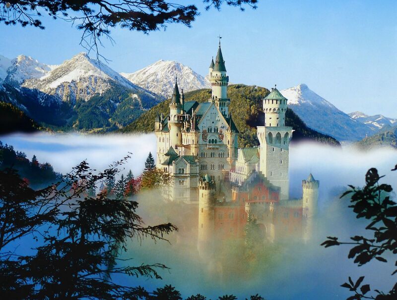 拍摄的旧天鹅城堡照片这是一组在野鸭湖拍摄的旧天鹅城堡的照片长镜头